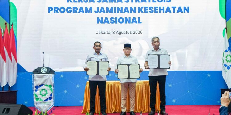 Kemensos-BPJS Kesehatan Teken Kerja Sama MoU Integrasi Data Penerima Bansos PBI JK