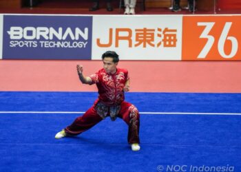 Atlet Wushu Seraf Naro Sabet Medali Pertama Indonesia di Asian Games 2026